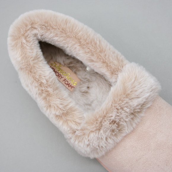 Skechers Ladies 8 Cozy Campfire Memory Foam Faux-Suede/Fur Comfort Slippers - Picture 7 of 12